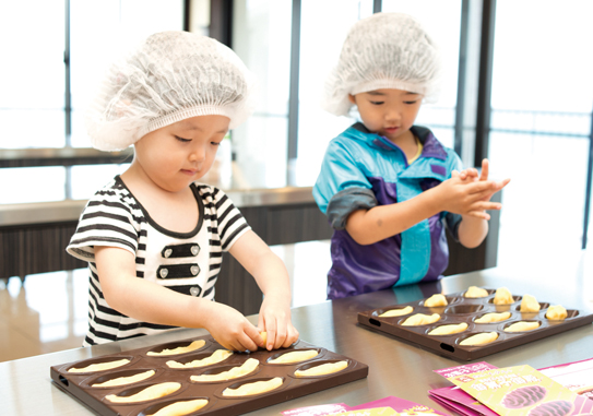御菓子御殿 恩納店 紅いもタルト手作り体験 子連れ